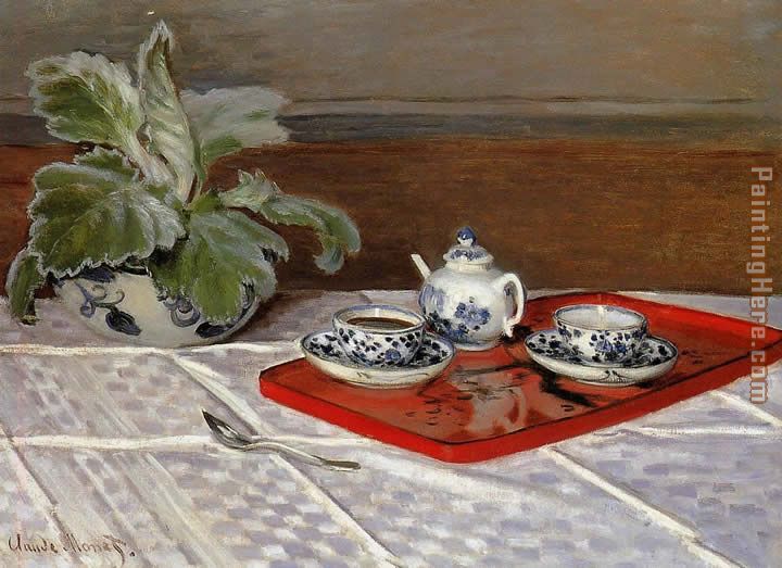 Tea Set painting - Claude Monet Tea Set art painting